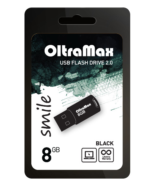 Oltramax 8Gb - OltraMax Smile Black OM008GB-Smile-B