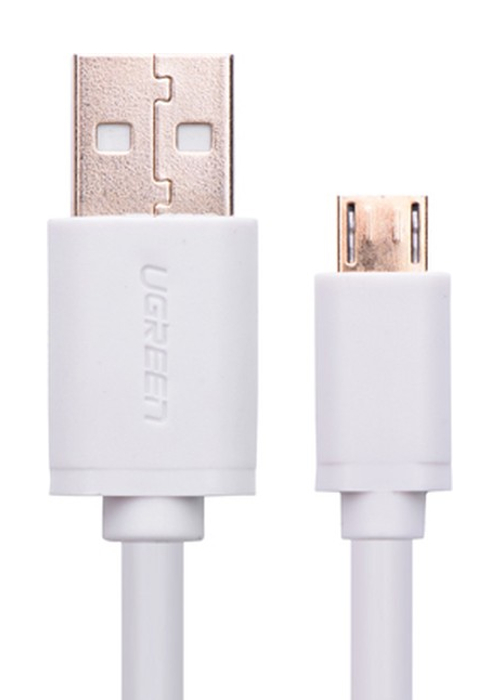  Аксессуар Ugreen Premium USB 2.0 to Micro USB 0.5m White UG-10847