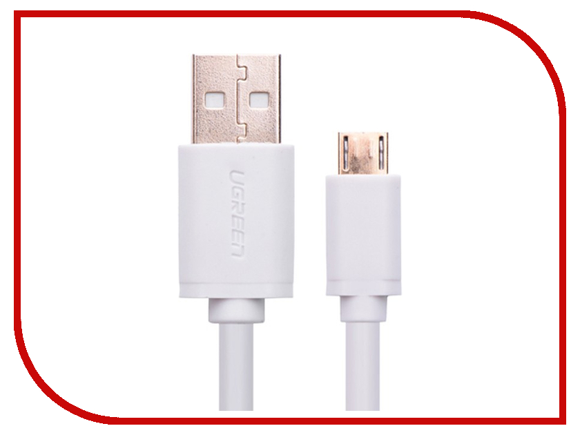 Аксессуар Ugreen Premium USB 2.0 to Micro USB 1m White UG-10848