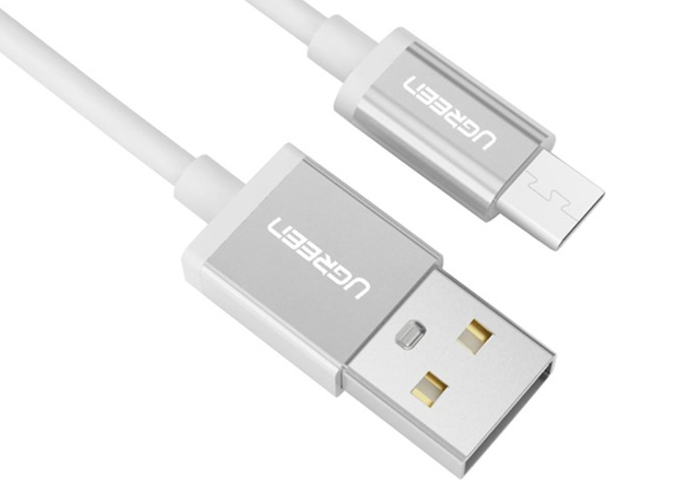  Аксессуар Ugreen Premium USB 2.0 to Micro USB 1m White UG-10829