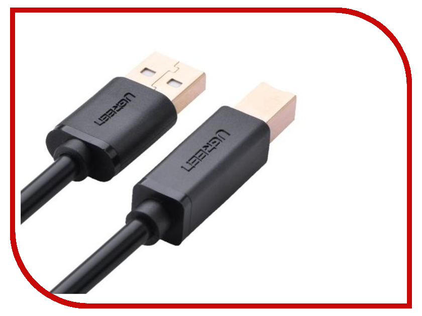Аксессуар Ugreen Premium USB 2.0 AM-BM 3m Black UG-10351