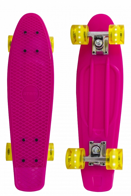 фото Скейт atemi penny board apb-4.15 pink