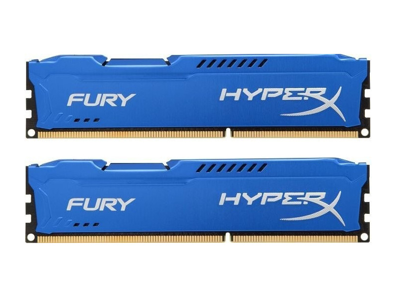 Kingston HyperX Fury Blue Series PC3-10600 DIMM DDR3 1333MHz CL9 - 16Gb KIT (2x8Gb) HX313C9FK2/16