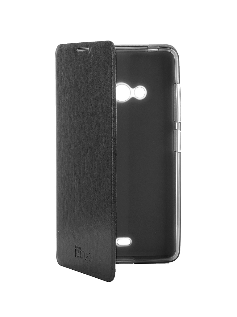  Аксессуар Чехол-книжка Microsoft Lumia 540 SkinBox Lux Black T-S-ML540-003