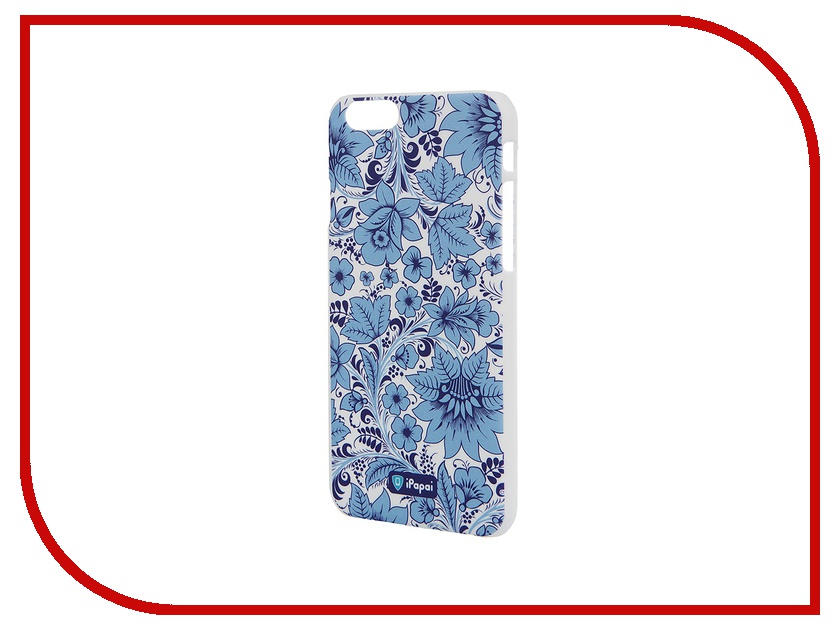 фото Аксессуар Чехол iPapai для iPhone 6 Хохлома Light Blue