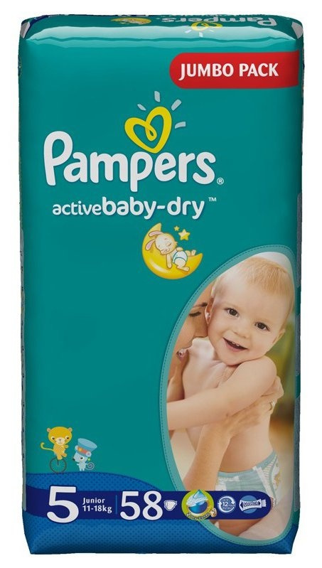 Pampers - Подгузник Pampers Active Baby-Dry Junior 11-18кг 58шт PA-81500521