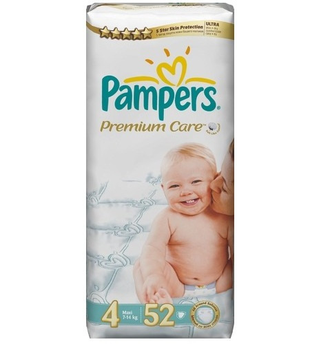 Pampers - Подгузник Pampers Premium Care Jumbo Maxi 7-14кг 52шт