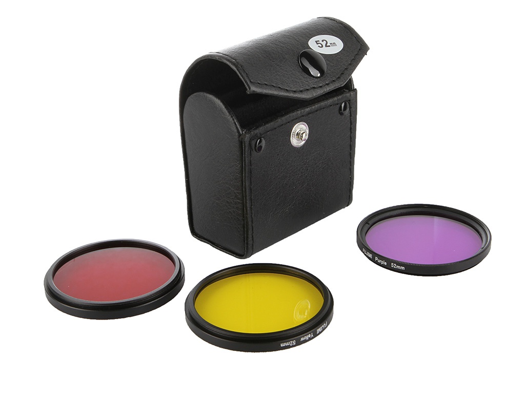  Аксессуар Fujimi GP 3FSRPY52 Набор цветных фильтров с чехлом Red/Purple/Yellow для GoPro