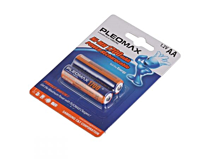 Samsung Аккумулятор AA - Samsung Pleomax HR6 2-BL Ni-MH 1700 mAh (2 штуки)