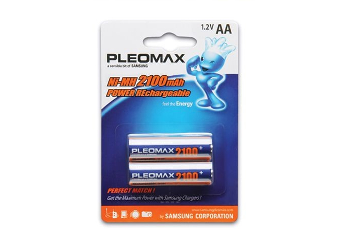 Samsung Аккумулятор AA - Samsung Pleomax HR6 2-BL Ni-MH 2100 mAh (2 штуки) C0021943