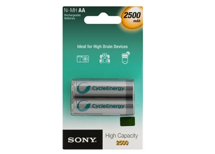 Sony Аккумулятор AA - Sony HR6 2-BL Ni-MH 2500 mAh (2 штуки) NH-AA-B2EN