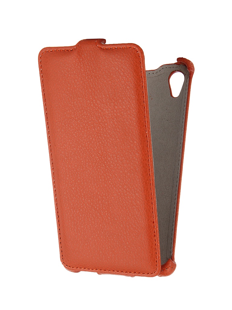  Аксессуар Чехол-флип Sony Xperia M4 Aqua Activ Leather Orange 47668