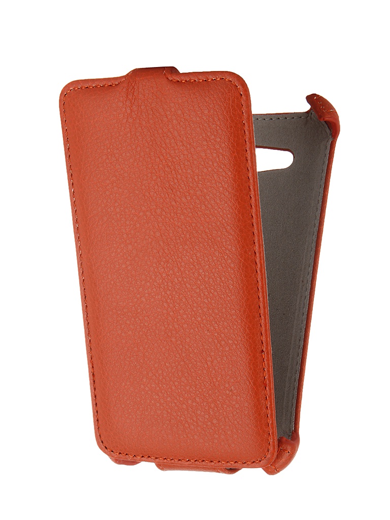  Аксессуар Чехол-флип Sony Xperia E4G Activ Leather Orange 47663