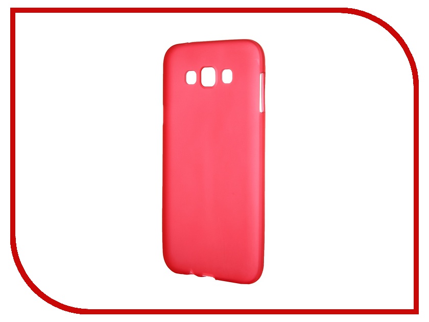  - Samsung Galaxy SM-E700 E7 Activ Silicone Red Mat 46703