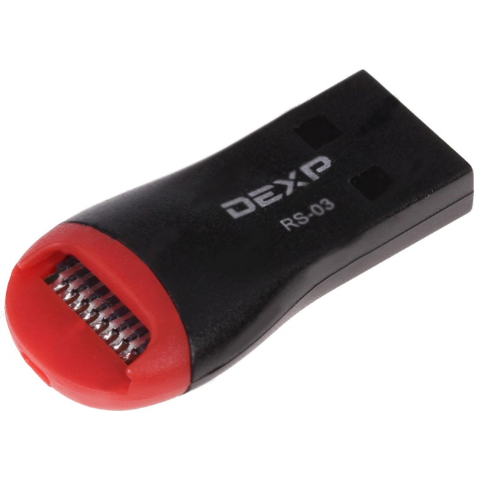  Карт-ридер DEXP RS-03 Black-Red CRE013