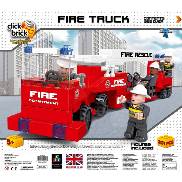 Click Brick - Конструктор Click Brick Пожарная Машина 0197