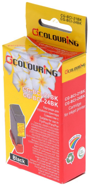  Картридж Colouring CG-BCI-21&BCI-24 Black для Canon BJC 4000/S200/S300