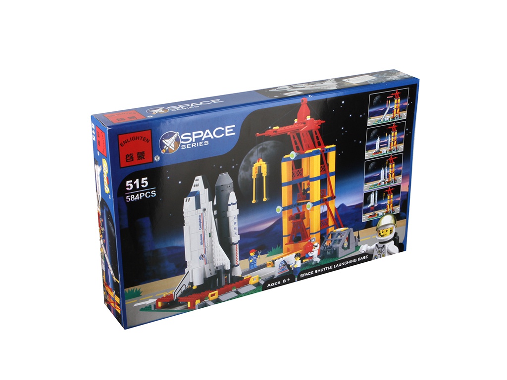 Enlighten - Конструктор Enlighten Brick Космическая площадка 584 детали dv-70