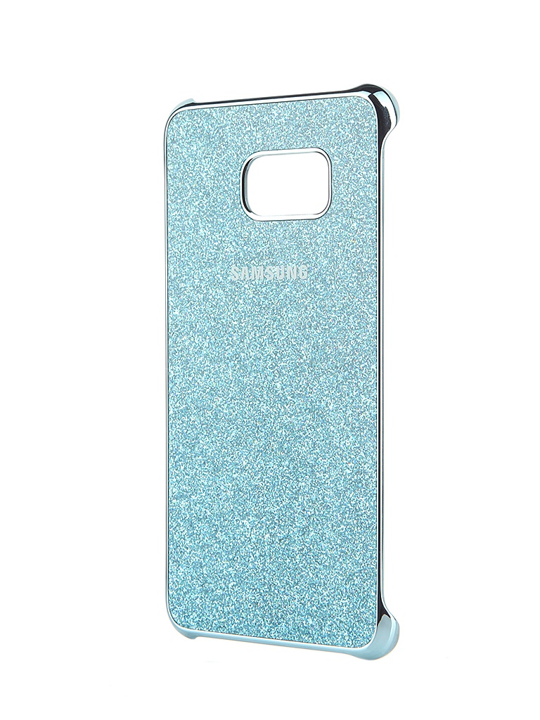 Samsung Аксессуар Чехол-накладка Samsung SM-G928 Galaxy S6 Edge+ Blue Glitter Cover EF-XG928CLEGRU