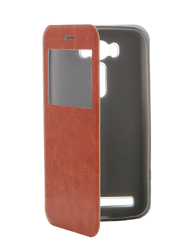  Аксессуар Чехол ASUS ZenFone Laser 2 ZE550KL SkinBox Lux AW Brown T-S-AZZE5550KL-004