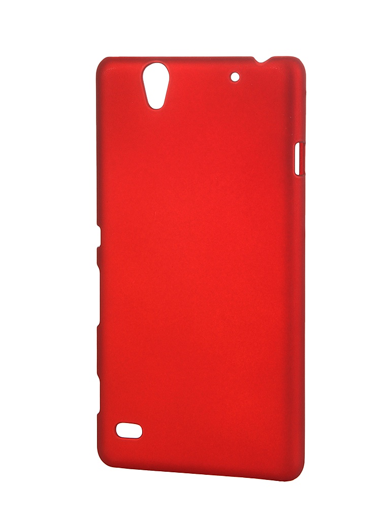  Аксессуар Чехол-накладка Sony Xperia C4 SkinBox 4People Red T-S-SXC4-002 + защитная пленка