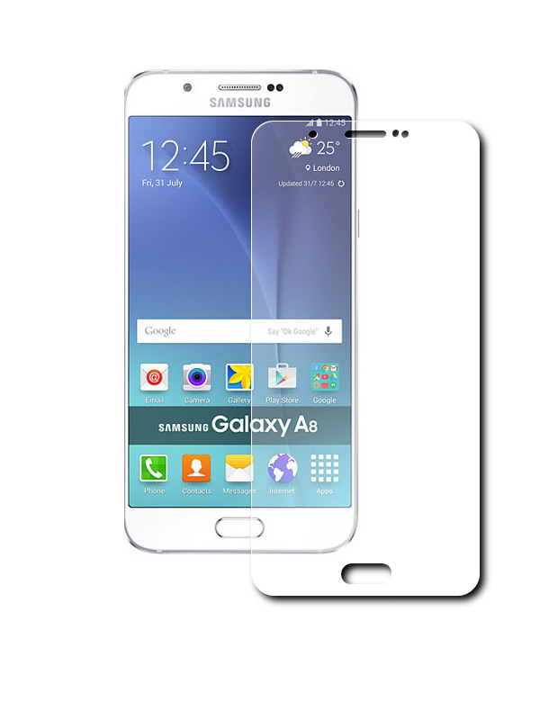 LuxCase Аксессуар Стекло защитное Samsung Galaxy A8 LuxCase суперпрозрачное 40014