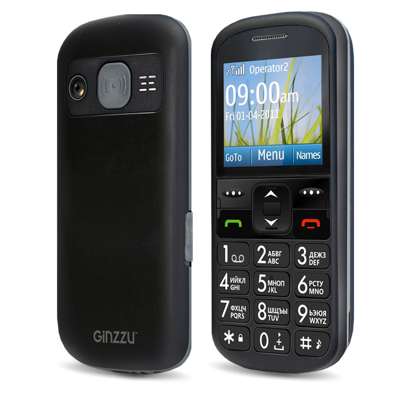 Сотовый телефон Ginzzu R12D Black