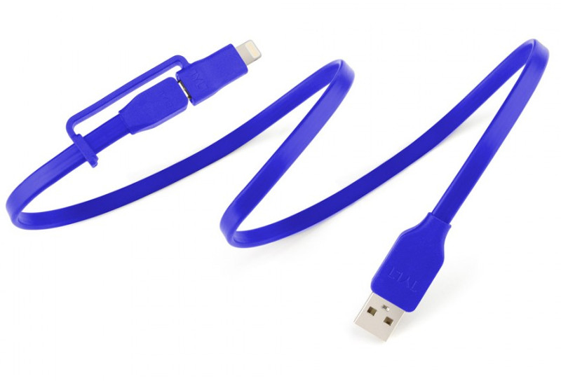  TYLT FLYP-DUO Reversible USB 1m DUO-REV1MBL-T Blue<br>