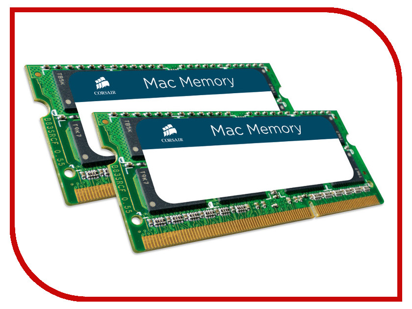 Модуль памяти Corsair Mac DDR3 SO-DIMM 1333MHz PC3-10600 - 16Gb KIT (2x8Gb) CMSA16GX3M2A1333C9, CMSA16GX3M2A1333C9
Модуль памяти Corsair Mac DDR3 SO-DIMM 1333MHz PC3-10600 - 16Gb KIT (2x8Gb) CMSA16GX3M2A1333C9, CMSA16GX3M2A1333C9
