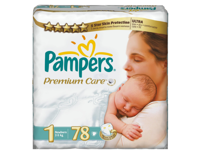 Pampers - Подгузник Pampers Premium Care Newborn 2-5кг 78шт