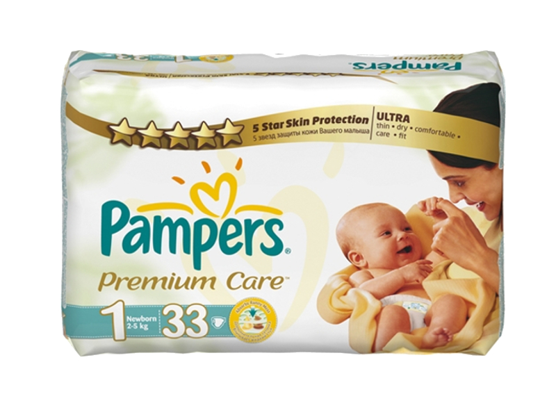 Pampers - Подгузник Pampers Premium Care Newborn 2-5кг 33шт PA-81494324