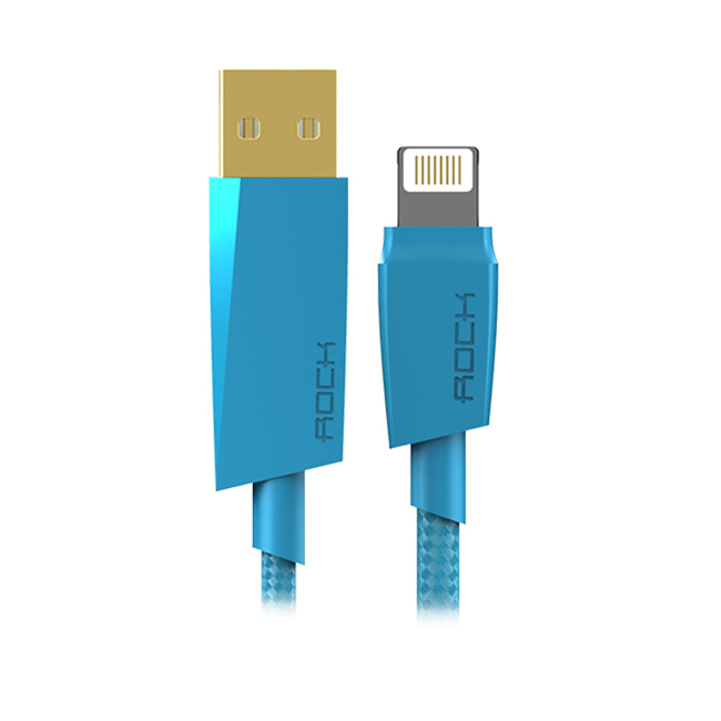  Аксессуар Rock Charge & Sync USB-Lightning 120cm Blue 88126