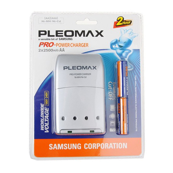 Samsung Зарядное устройство Samsung Pleomax 1015 + 2HR6 2500 mAh 14379
