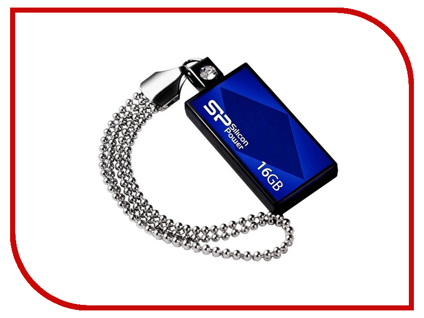 USB Flash Drive 16Gb - Silicon Power Touch 810 SP016GBUF2810V1B Blue