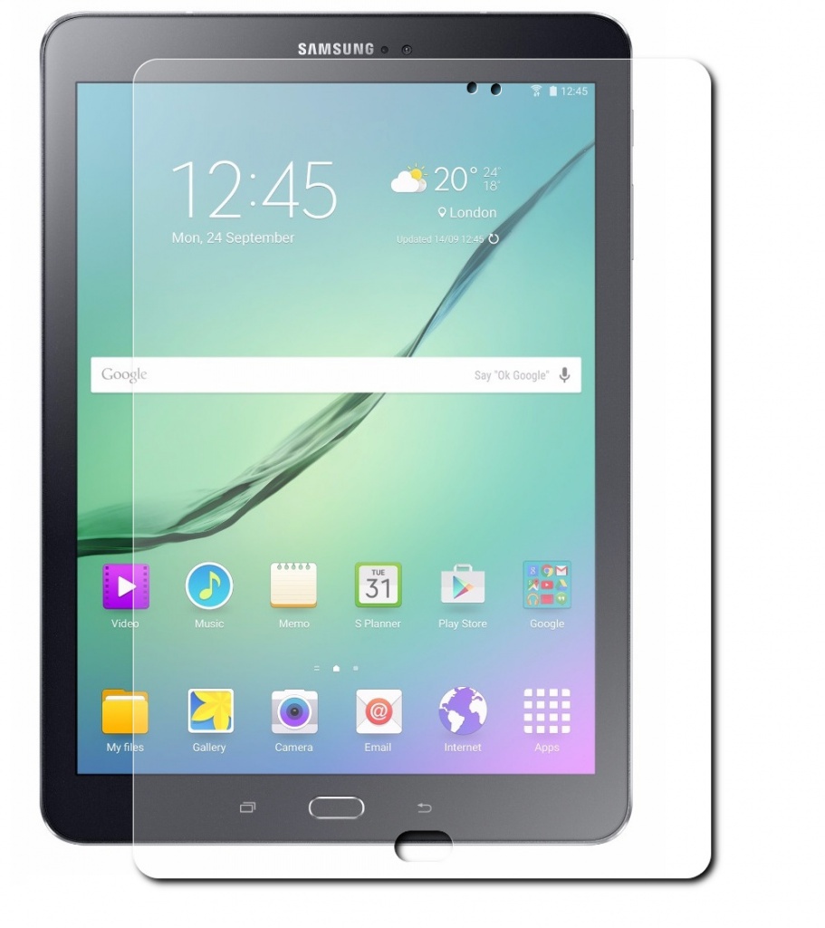  Аксессуар Закаленное стекло Samsung Galaxy Tab S2 9.7 DF sSteel-33