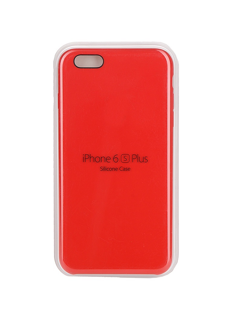 Apple Аксессуар Чехол APPLE iPhone 6S Plus Silicone Case Red MKXM2ZM/A