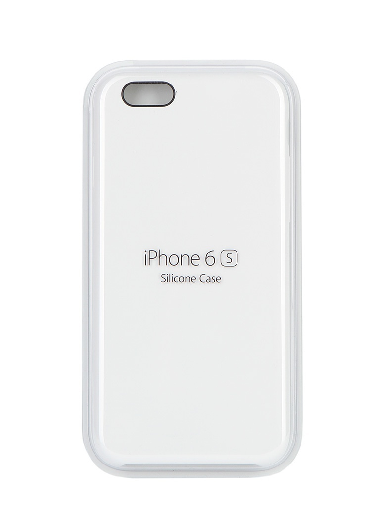Apple Аксессуар Чехол APPLE iPhone 6S Silicone Case White MKY12ZM/A