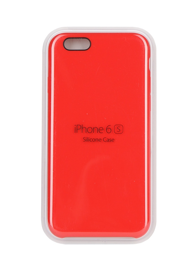 Apple Аксессуар Чехол APPLE iPhone 6S Silicone Case Red MKY32ZM/A