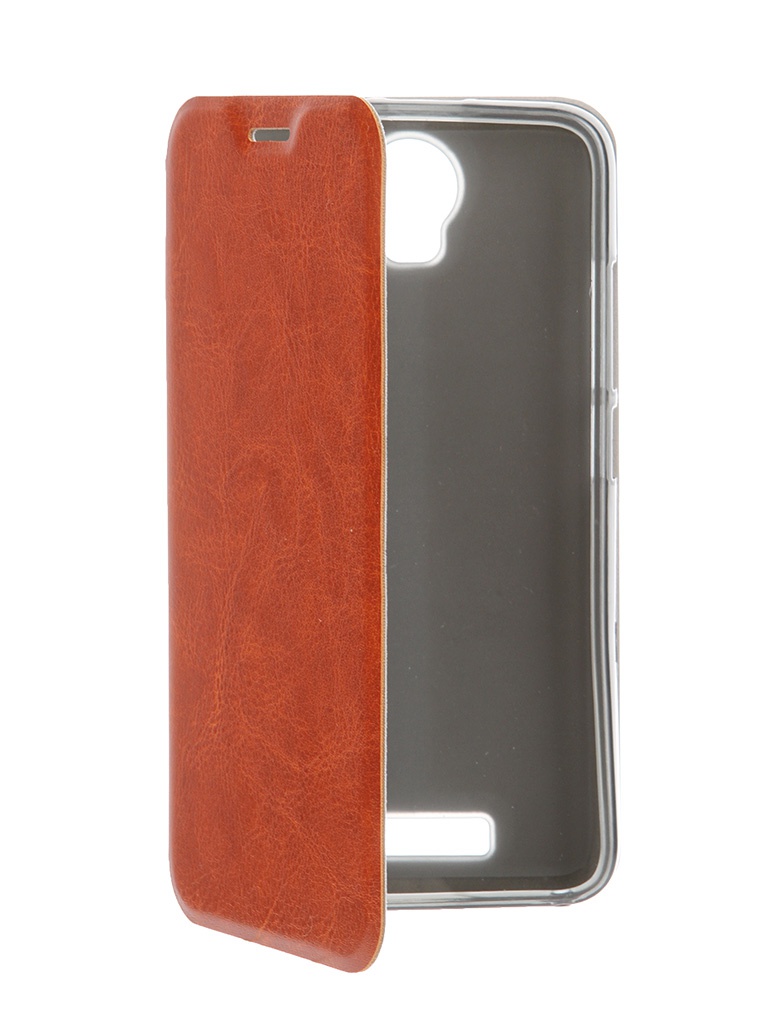  Аксессуар Чехол Micromax AQ5001 SkinBox Lux Brown T-S-M5001-003