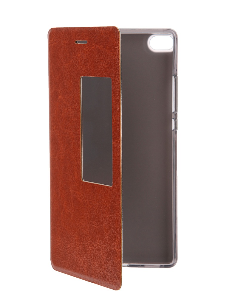  Аксессуар Чехол Huawei P8 SkinBox Lux AW Brown T-S-HP8-004