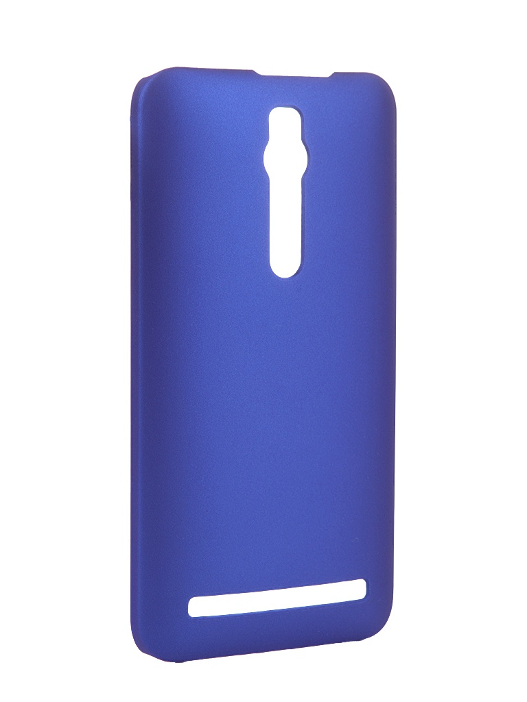  Аксессуар Чехол-накладка ASUS ZenFone 2 ZE551ML/ZE550ML SkinBox 4People Blue T-S-AZ2-002 + защитная пленка