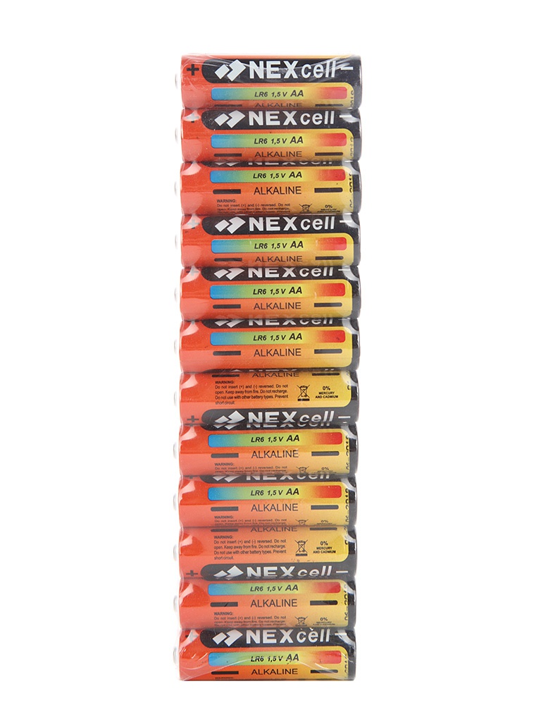 Nexcell Батарейка AA - NEXcell Alkaline LR6 AA 1.5V (12 штук)