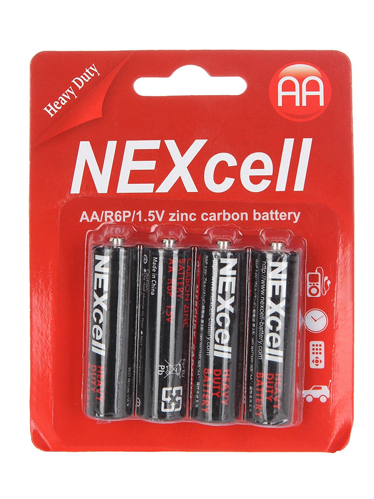 Nexcell Батарейка AA - NEXcell R6 AA 1.5V (4 штуки)
