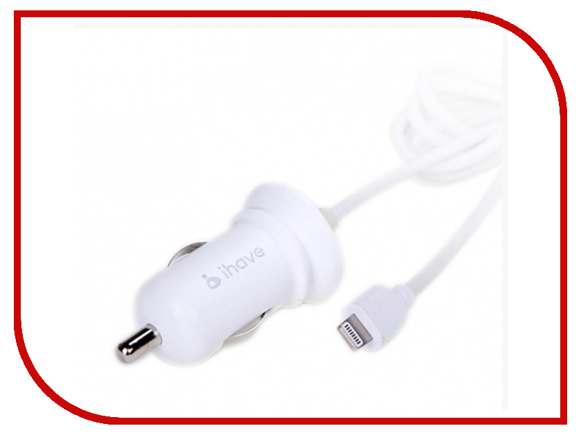 Зарядное устройство iHave Glim 2.4A для Aplle iPhone/iPad id0501 Lightning White