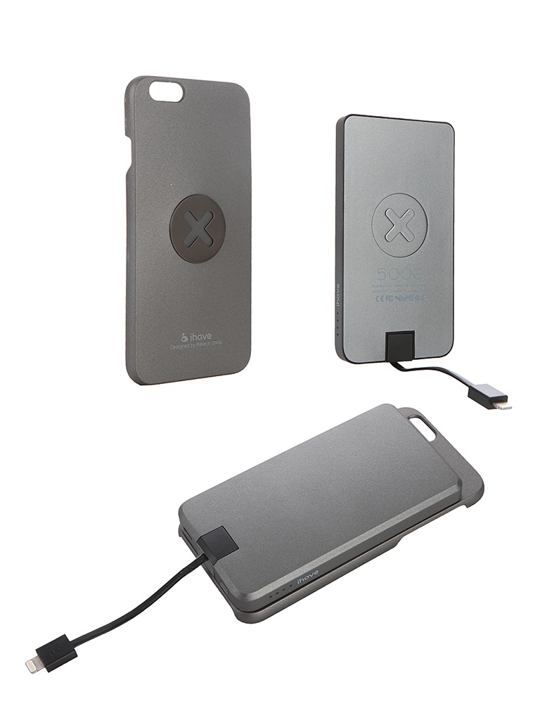  Аксессуар Чехол iHave X-series Magnetic Smart для iPhone 6 Plus iz0150 + Power Bank 5000 mAh Grey