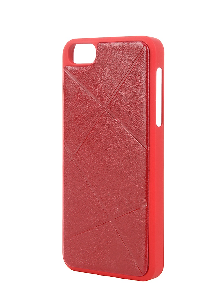  Аксессуар Чехол Platinum для APPLE iPhone 5 трапеция Red