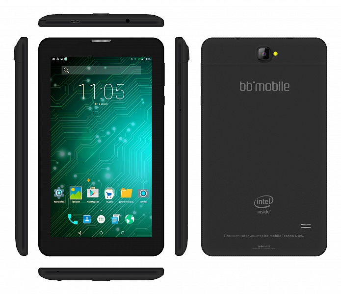  BB-mobile Techno MOZG 7.0 I700AJ Black Intel Atom C3230-RK 1.2 GHz/1024Mb/8Gb/Wi-Fi/Bluetooth/Cam/7.0/1024x600/Android