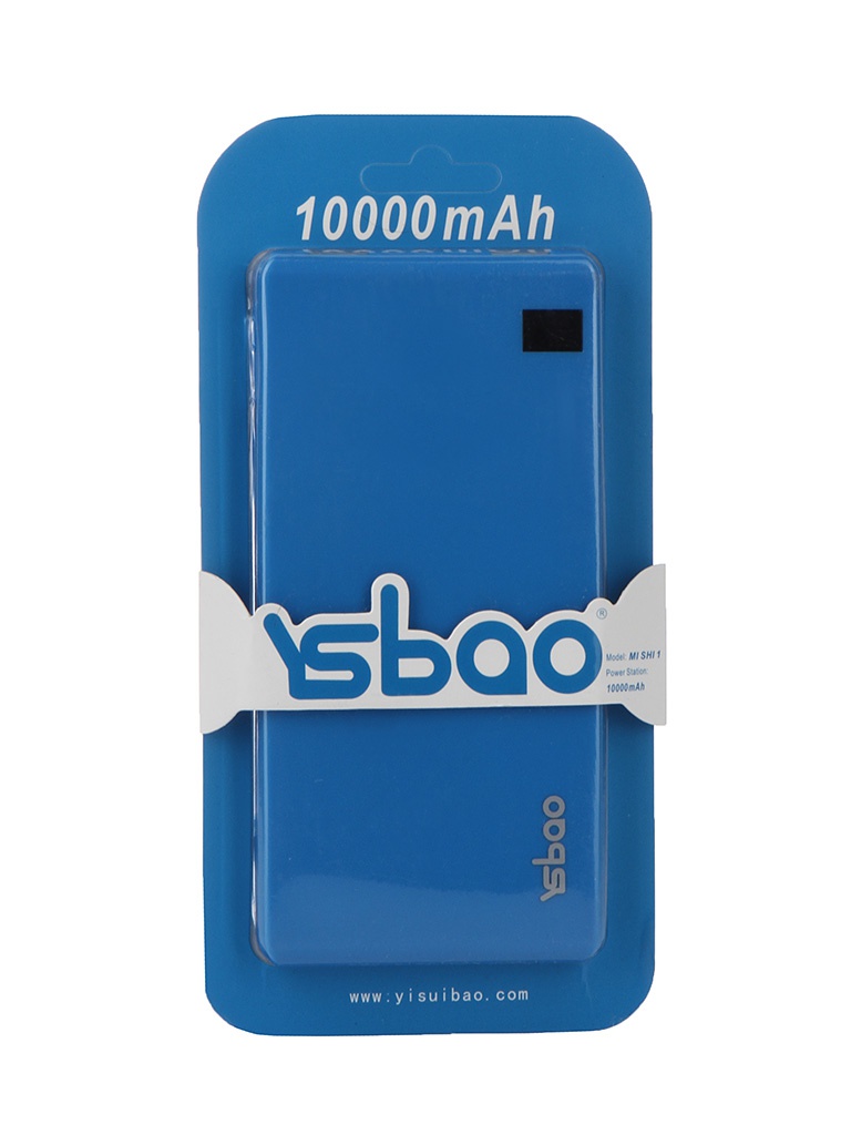  Аккумулятор YSbao MI SHI 1 10000 mAh Blue 52209
