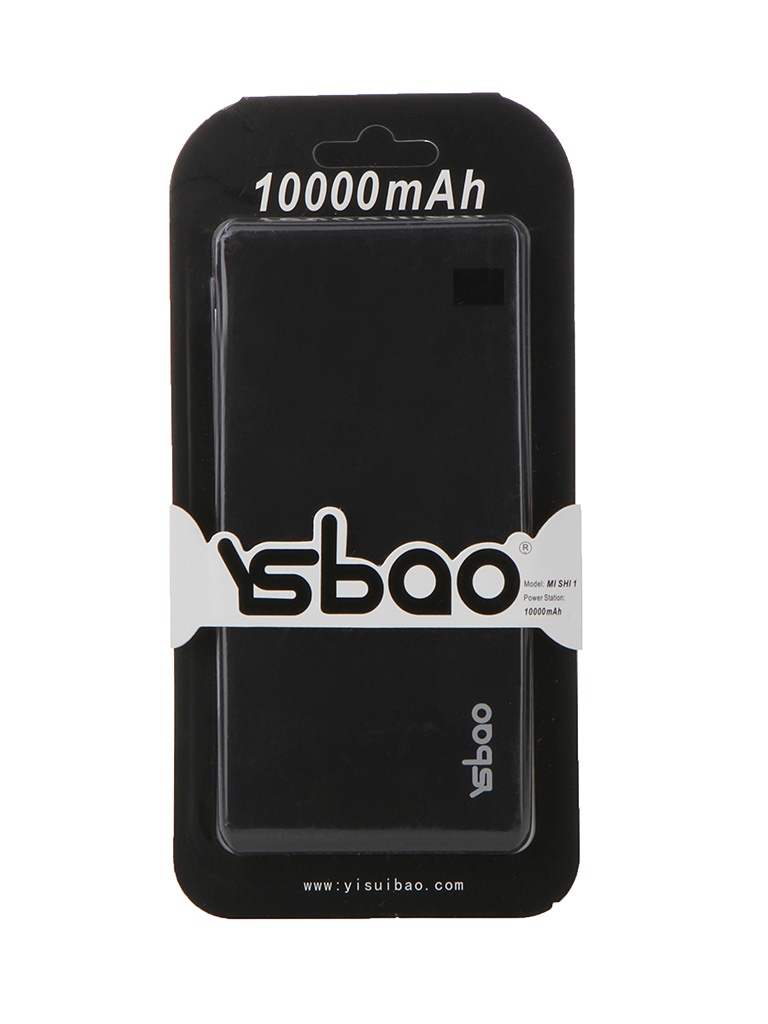  Аккумулятор YSbao MI SHI 1 10000 mAh Black 52207