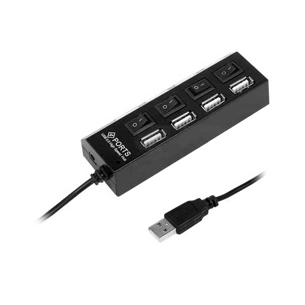 Хаб USB Rexant 18-4104 4 ports Black